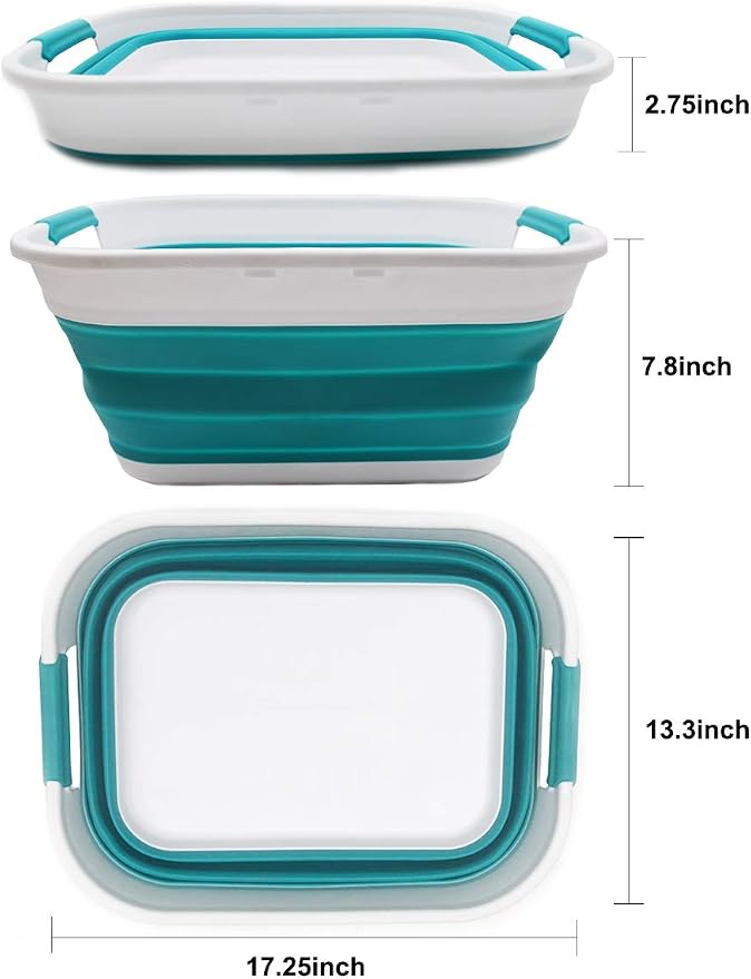 SAMMART 17.5L Collapsible/Foldable/Pop Up/Portable Washing Tub, Water Capacity - Image 2