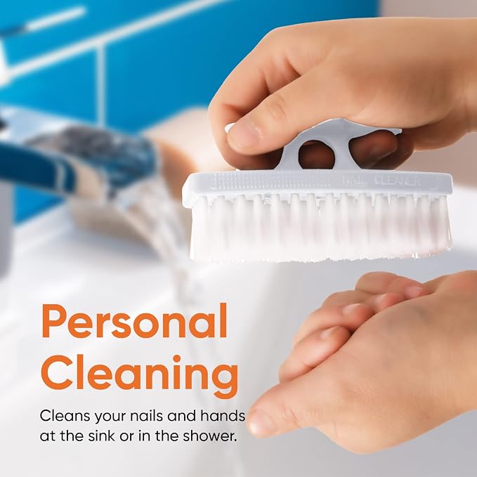 Superio Nail Brush for Cleaning Fingernails, Nail Scrubber - Image 3