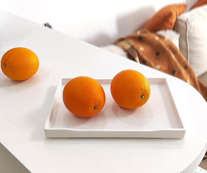 Small White Serving Tray for Serving Accessory, Perfume and Display Use. - Image 3