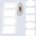 300 PCS White Stickers, 5 Shape Water/Oil/Tear Resistant Blank Stickers by Stickyourhappymoment