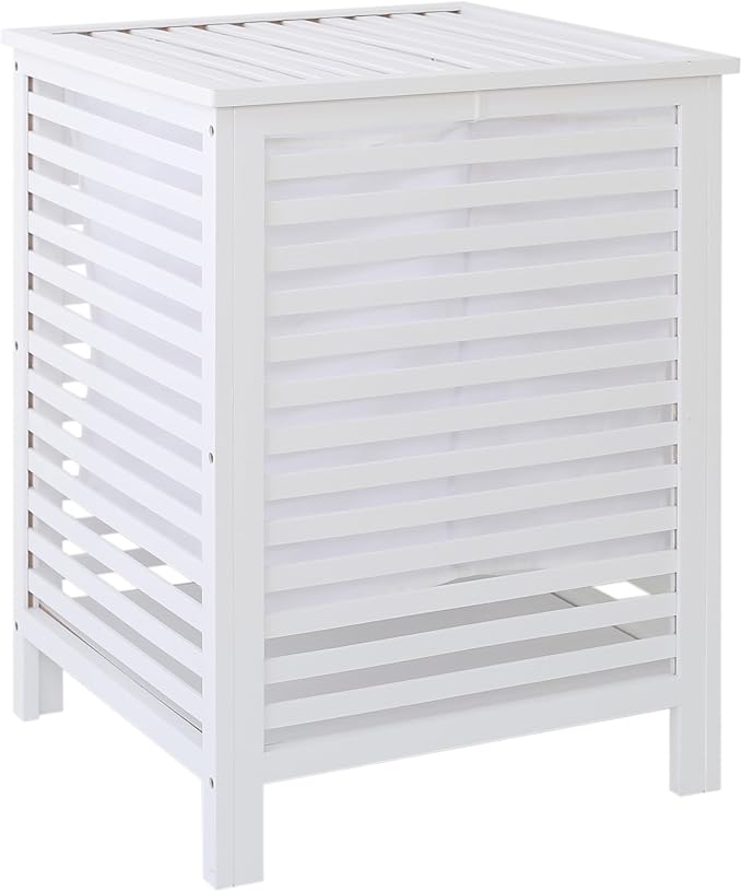 Double Laundry Hamper with Lid, 120L Bamboo Basket with Removable Liner Bag - Image 7