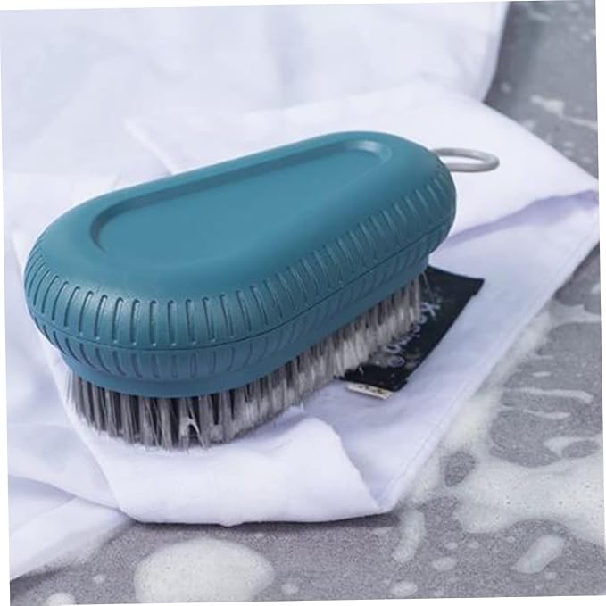 2 Pcs Plastic Laundry Brush Set Handle Random Color Ergonomic Design - Image 8