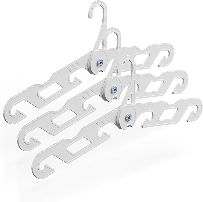 NICEDACK Premium Travel Hangers 3 Pack Portable Folding Clothes Hangers by %E2%80%94%E2%80%94MakeYourLifeBetter%E2%80%94%E2%80%94