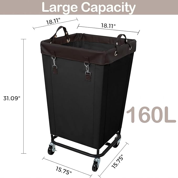 160L Laundry Hamper Sorter - Image 4