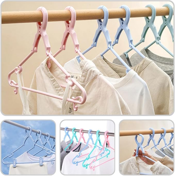 5pcs Non-Slip Plastic Clothes Hangers - Image 4