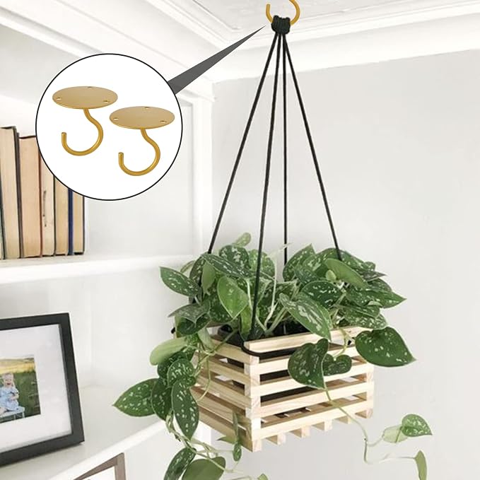 Bivethoi 4pcs Gold Ceiling Hooks - Image 3