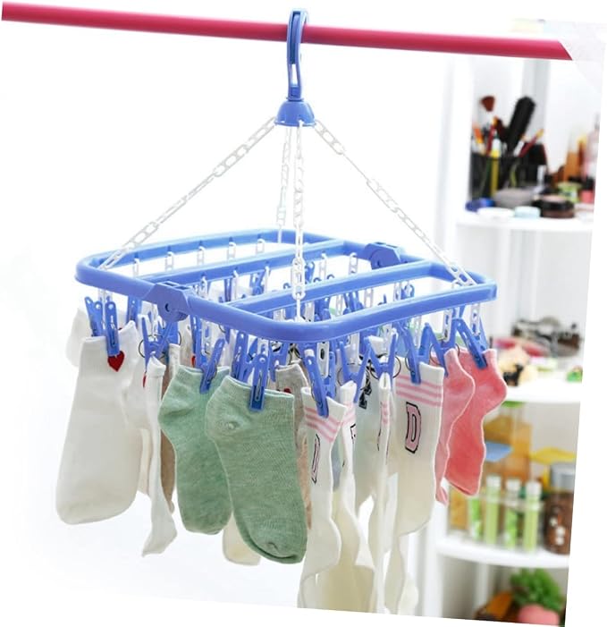 Foldable Drying Rack for Boy Girl's Underwear Socks Space-Saving Laundry Hanger - Image 8
