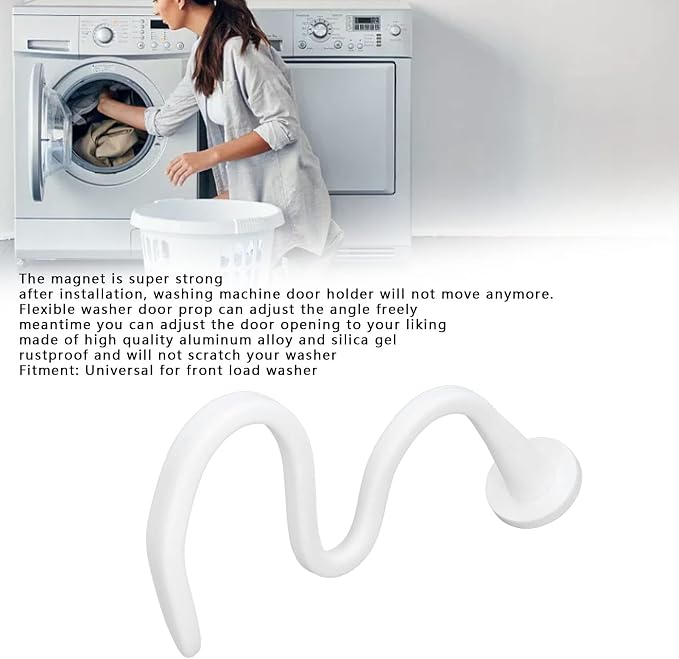 Flexible Washer Door Prop Magnetic Washing Machine Door Holder Universal - Image 6