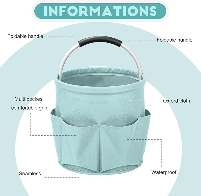 Cleaning Caddy for Cleaning Supplies, 17L Cleaning Supply Caddy - Image 4