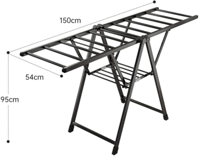 Heavy Duty Clothes Drying Rack, Foldable Stainless Steel Laundry Stand - Image 2