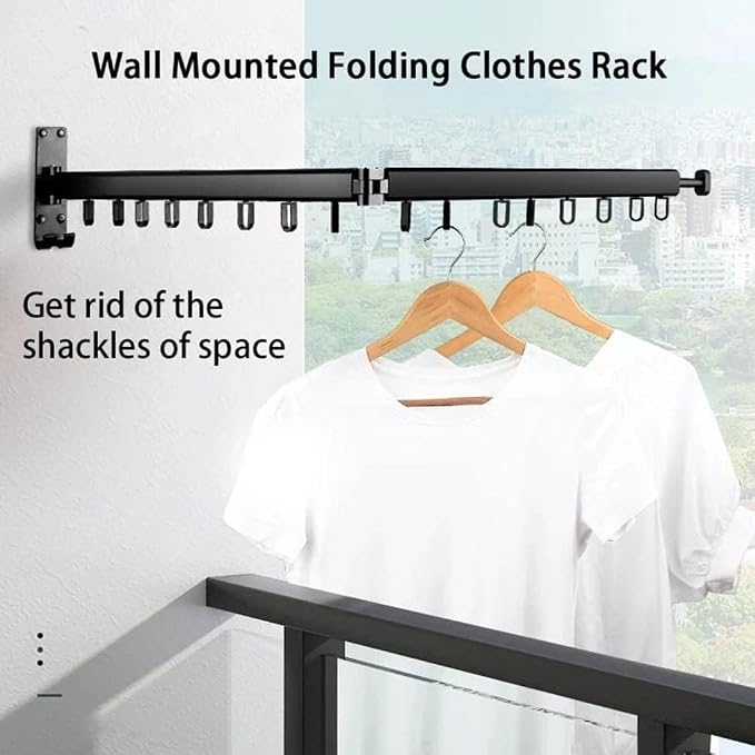 Clothes Drying Rack, Laundry Drying Rack, Wall Mounted Clothes Rack, Clothes - Image 3