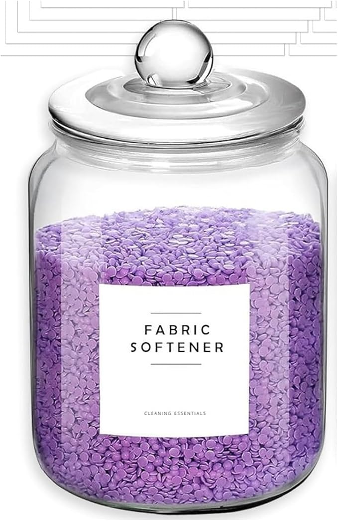 Glass Jars for Laundry Room Organization, 0.8 Gallon Glass Containers by Unknown