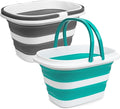 2 Pack Collapsible Mop Bucket, 16L Plastic Bucket by Tiawudi