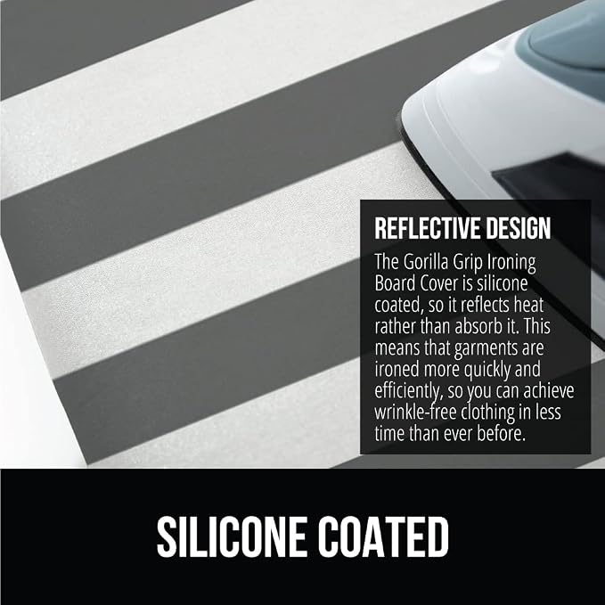 GORILLA GRIP The Original Ironing Board Cover and Pad, Silicone Coating - Image 4