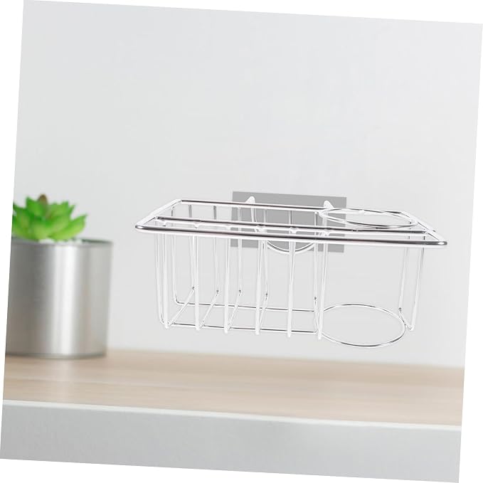 Laundry Rack Kitchen Sponge Organizer Non-Slip Wall-Mounted Storage Rack Drain - Image 4
