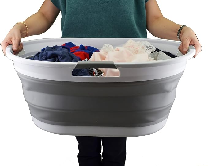 SAMMART 44L Collapsible Plastic Laundry Basket - Image 7