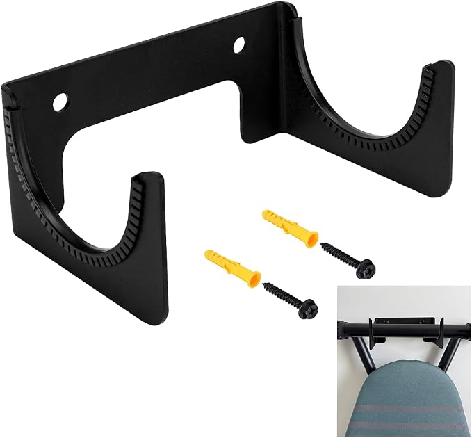 Ironing Board Holder Wall Mount, Ironing Board Hanger by VANROUG