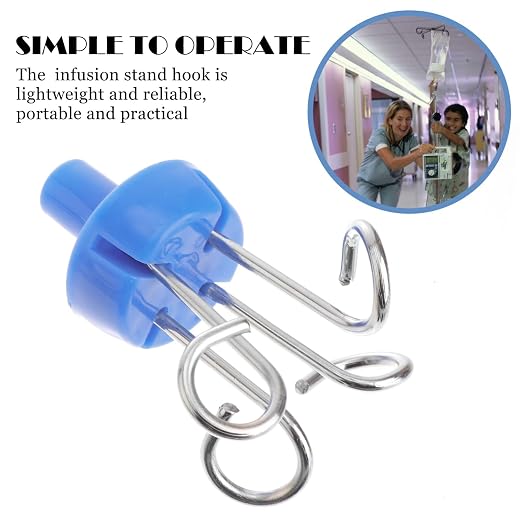 GLEAVI 2pcs Pole to Hang Iv Portable Hook Infusion Rack Hanger Hook - Image 4