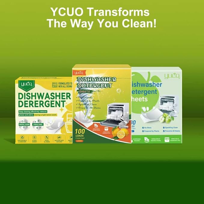 Dishwasher Detergent Sheets 100 Loads, Eco Friendly Dishwasher Detergent - Image 9