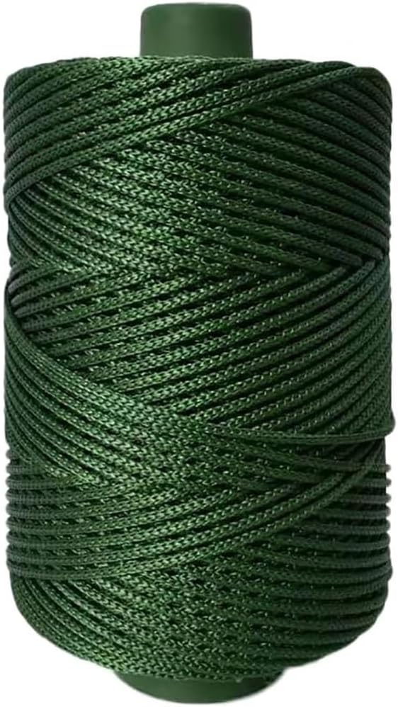 250G Hollow Braided Polypropylene Rope 3mm Colorful Polyester Yarn Handmade by Unknown