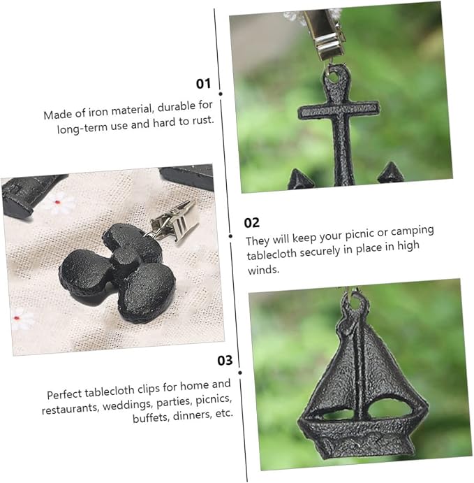 Cabilock Heavy Duty Iron Hanger Set 4 Windproof Clips - Image 7