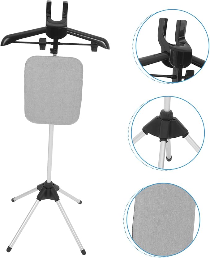 Portable Ironing Board Flat Ironing Area Collapsible Steamer Rack - Image 8