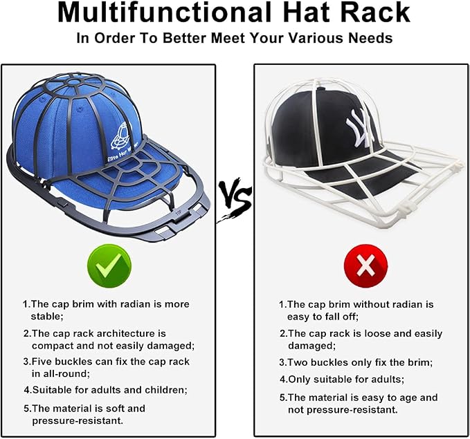 Eiito Hat washer for Washing machcine, 2 Pack Hat Cleaner for Baseball Caps Hat - Image 5