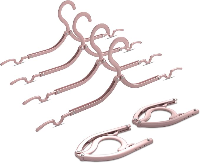 NICEDACK Premium Travel Hangers 12 Pack Portable Folding Clothes Hangers by %E2%80%94%E2%80%94MakeYourLifeBetter%E2%80%94%E2%80%94