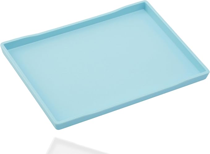 Blue Serving Tray, Laegr Tray for Serving Accessory, Perfume and Display Use. by VCREATC-VCREATEFORCUSTOMER