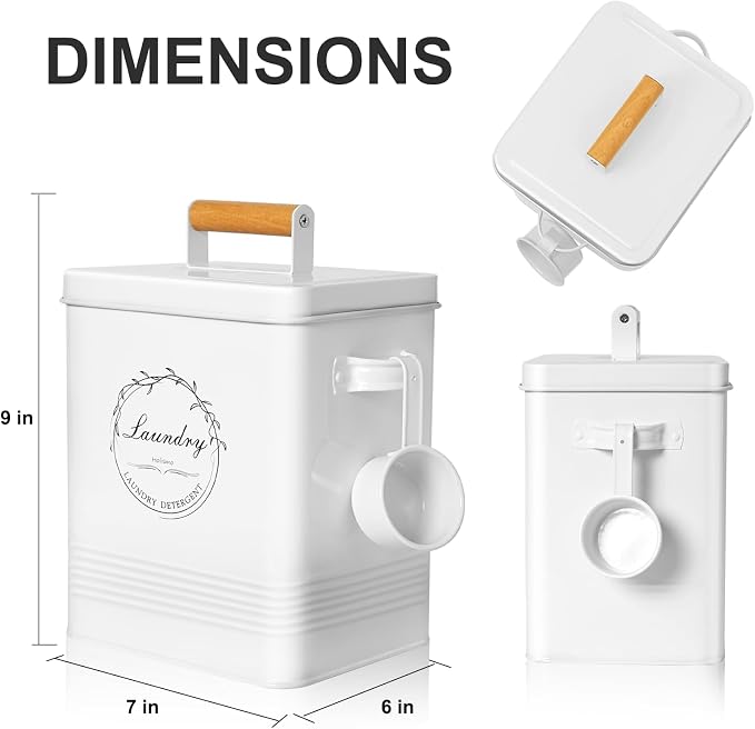 Laundry Detergent Container for Laundry Room Organization and Storage, Modern - Image 2