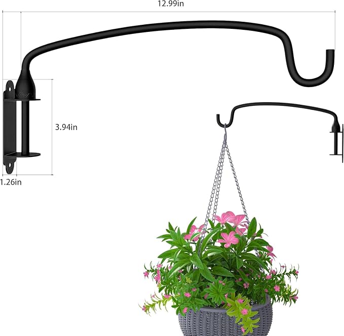 8 Pack Hanging Plant Bracket Wall Mounted Hooks - Image 3