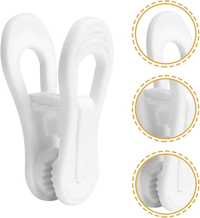TOYANDONA 10pcs Non-Slip Plastic Hanger Clips - Image 7