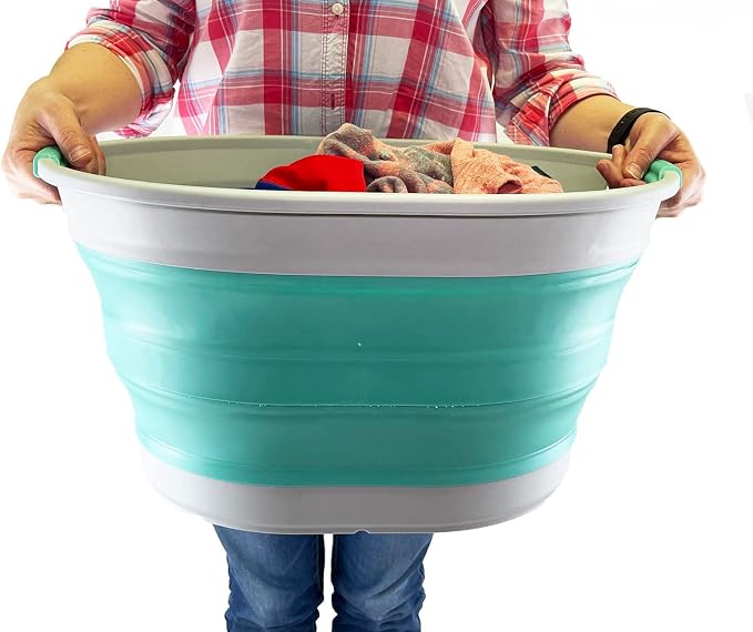 SAMMART 23L Collapsible Plastic Laundry Basket - Image 7