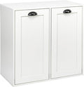 Household Essentials Laundry Sorter Cabinet, Scandi White Finish by HouseholdEssentials