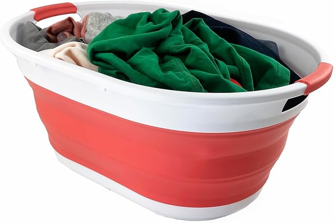 SAMMART 39L Collapsible Plastic Laundry Basket - Image 5