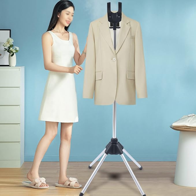Steamer Stand, Garment Hanger for Steaming Clothes Drying Rack Fabric Steamer - Image 5