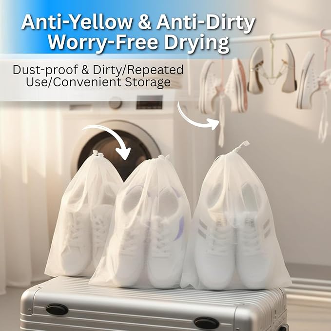 Shoe Washing Machine Bag Set – Durable Mesh Sneaker Laundry Bags - Image 5