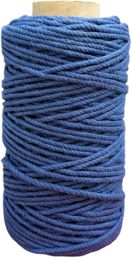 Maker's Craft Natural Macrame Cord 5mm X 109 Yards Twisted Dyed Colors by MakersCraft