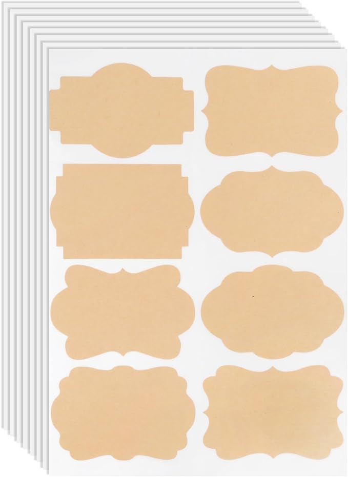 2" x 3" Labels for Jars, Canning Labels for Mason Jars, Blank Stickers to Write by Unknown