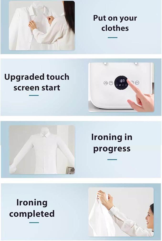 Automatic Ironing Machine with Hands-Free Technology, Quick 8-Minute Ironing - Image 2