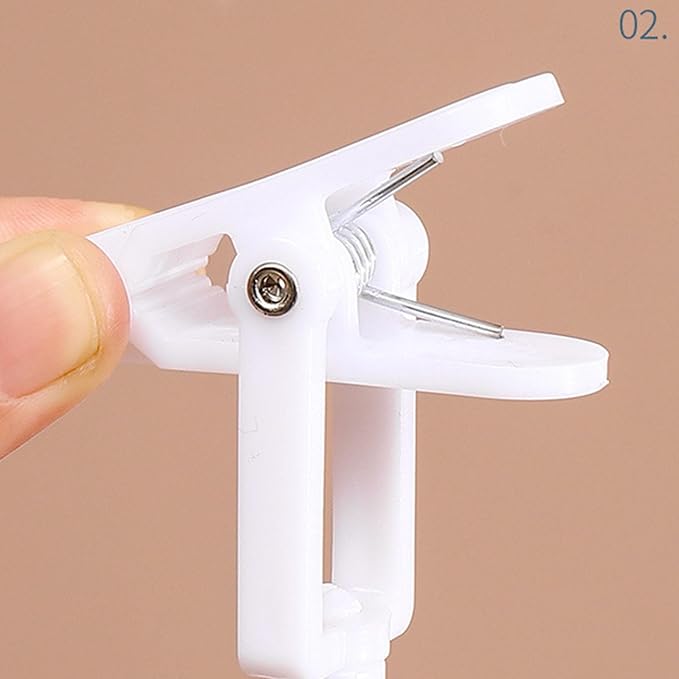 10pcs Clothes Pins Clips with Hook, Rotatable Strong Load Bearing Clothes Line - Image 5