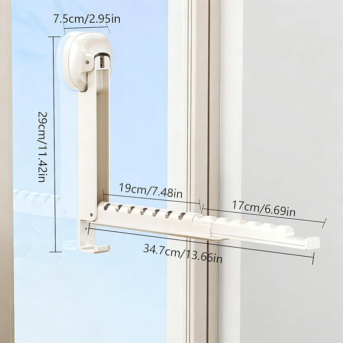 Foldable Clothes Drying Rack, Wall Mounted Drying Rack - Image 7
