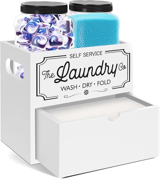 3 Pack Laundry Room Organization Storage Drawers by TEFOLA