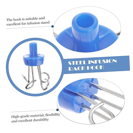 2pcs Infusion Rack Hanger Clinic Stainless Steel Hooks - Image 9