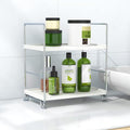2-Tier Bathroom Countertop, Cosmetics Skincare Organizer Holder by JANUSLiANG