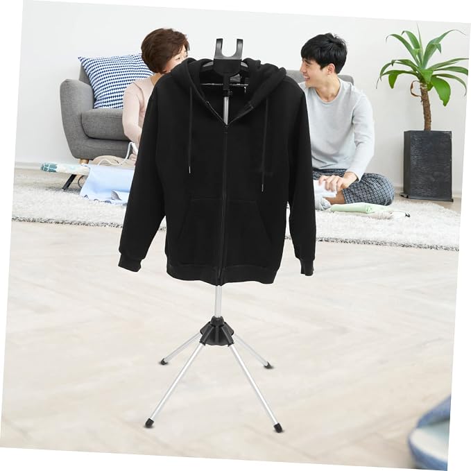 VALICLUD 1Set Foldable Garment Steamer Hanger Stand Adjustable Clothes Drying - Image 8