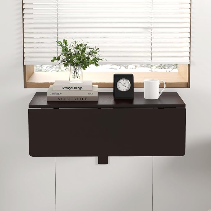 Wall Mounted Folding Table, 31.5" x 23.5" Floating Desk - Image 5