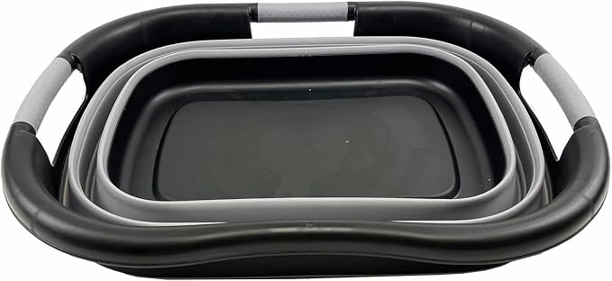 SAMMART 30L Collapsible Plastic Laundry Basket - Image 3