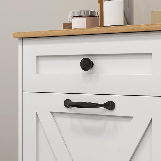 HOMCOM Tilt Out Laundry Hamper Cabinet - Image 8