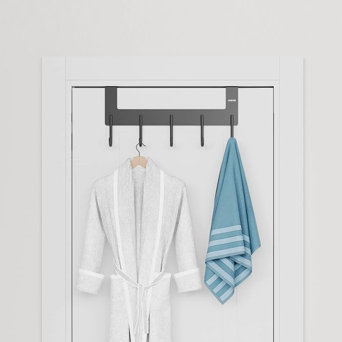 Over Door Hanger, Metal Over The Door Hook Rack - Image 8